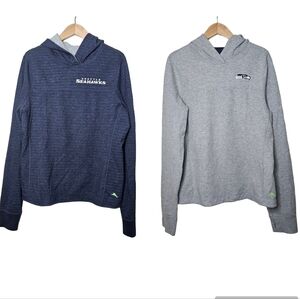 Tommy Bahama Football Seatle Seahawks Reverseable Hoodie Size Medium